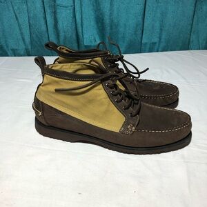 Filson Sebago Boots mens us 12 leather tin cloth canvas vibram kettle ankle